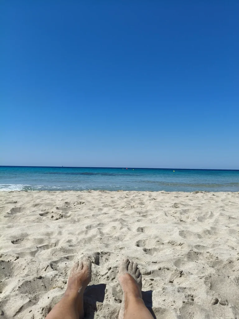 La grande plage de Son Bou, sur la côte sud